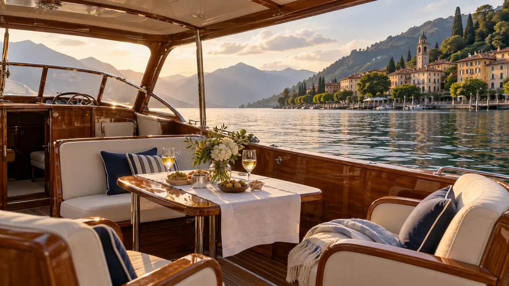 Spazio a bordo per una ricorrenza privata sul Lago di Como
