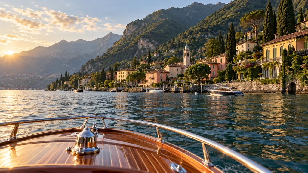 Yacht privato e spazi a bordo sul Lago di Como