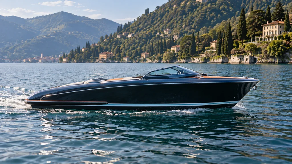 Riva Iseo Super model study for Lake Como charter planning