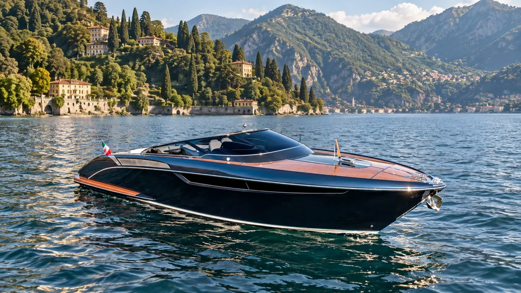 Riva Rivamare model study for Lake Como charter planning