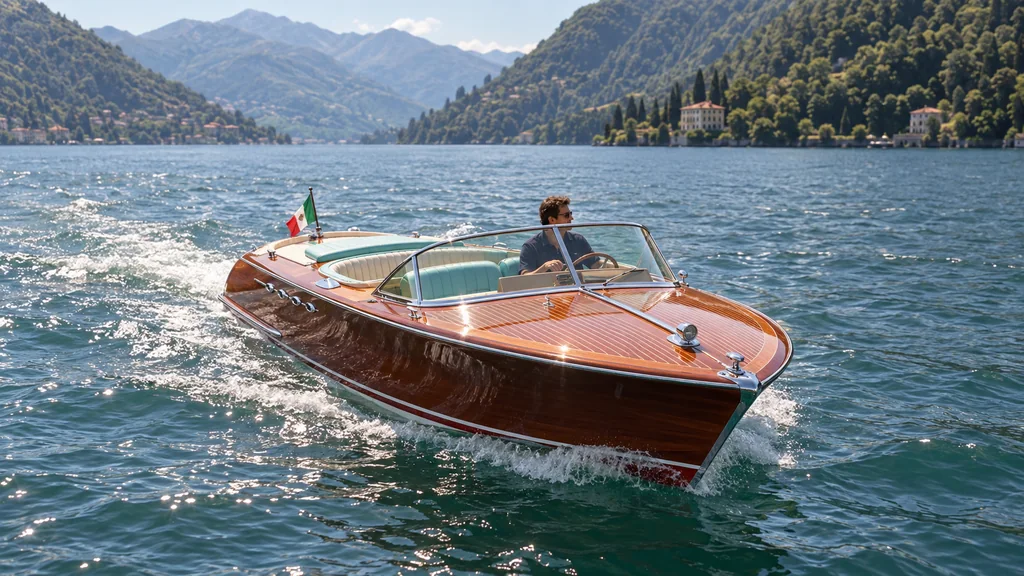 Riva Super Aquarama model study for Lake Como