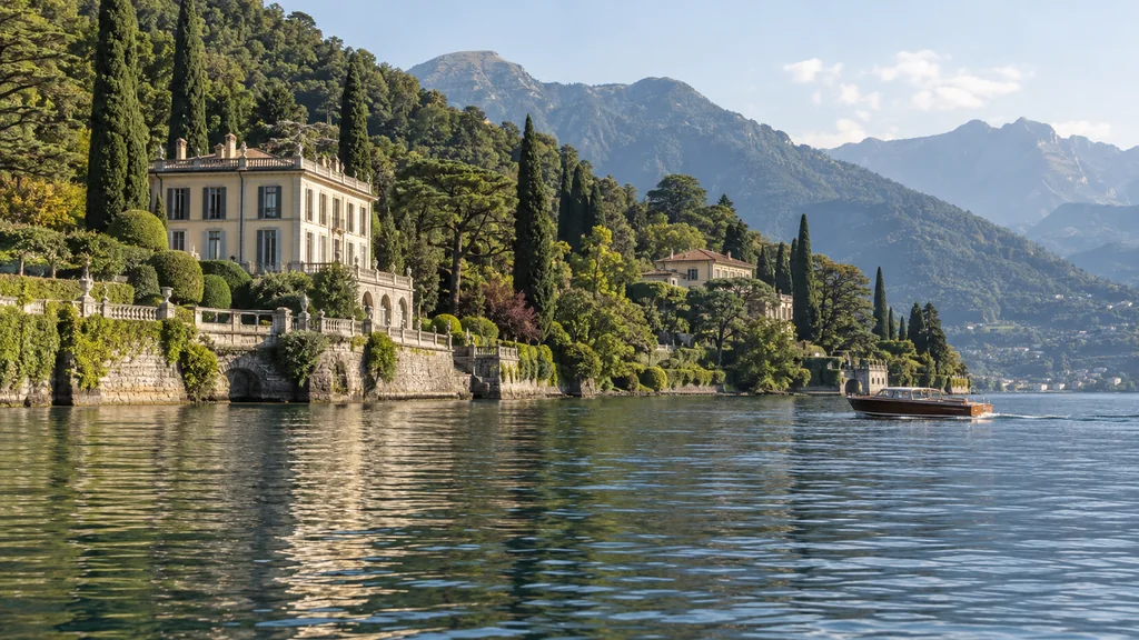 Lake Como shore near Tremezzo